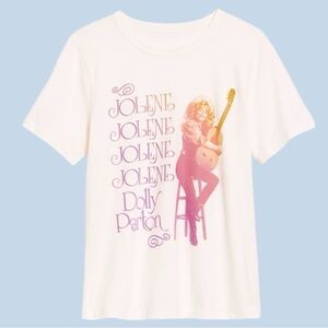 009 NWT Ol Navy Featuring Dolly Parton Graphic Tee - White